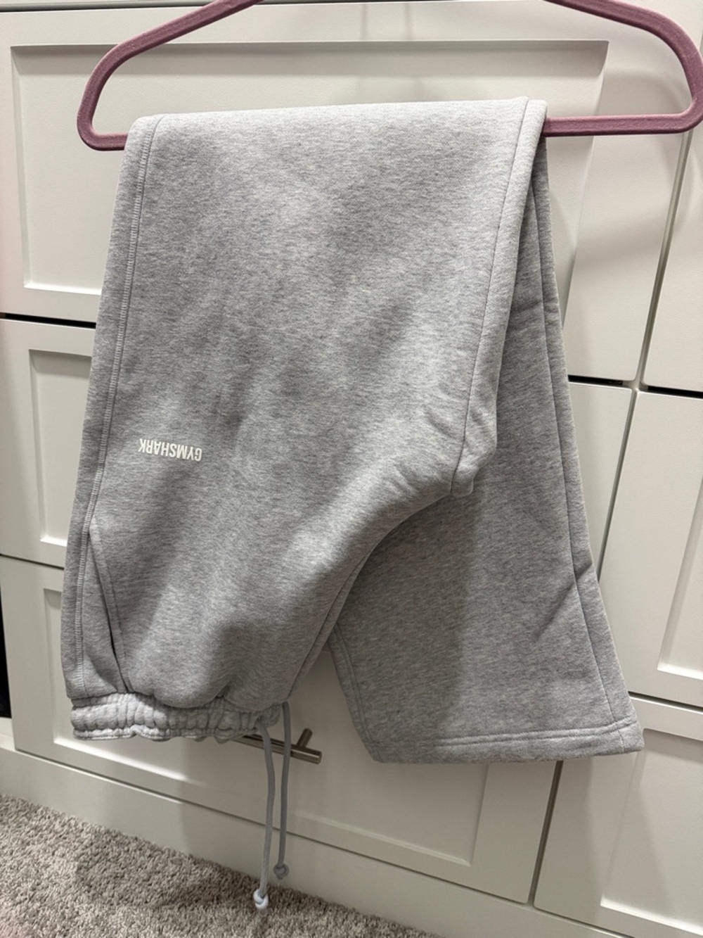 Gymshark Kids Light Grey Drawstring Sweatpants